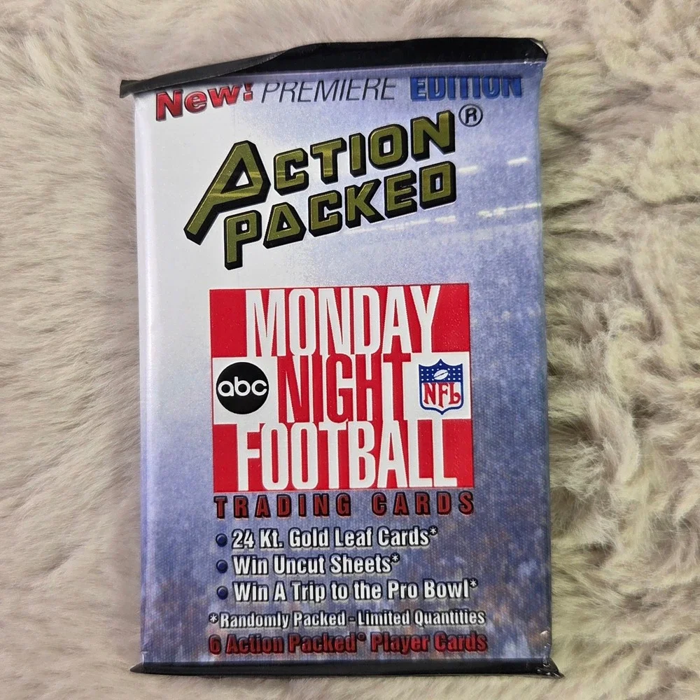 1993 Action Packed Monday Night Football Premiere Edition Sealed Pack